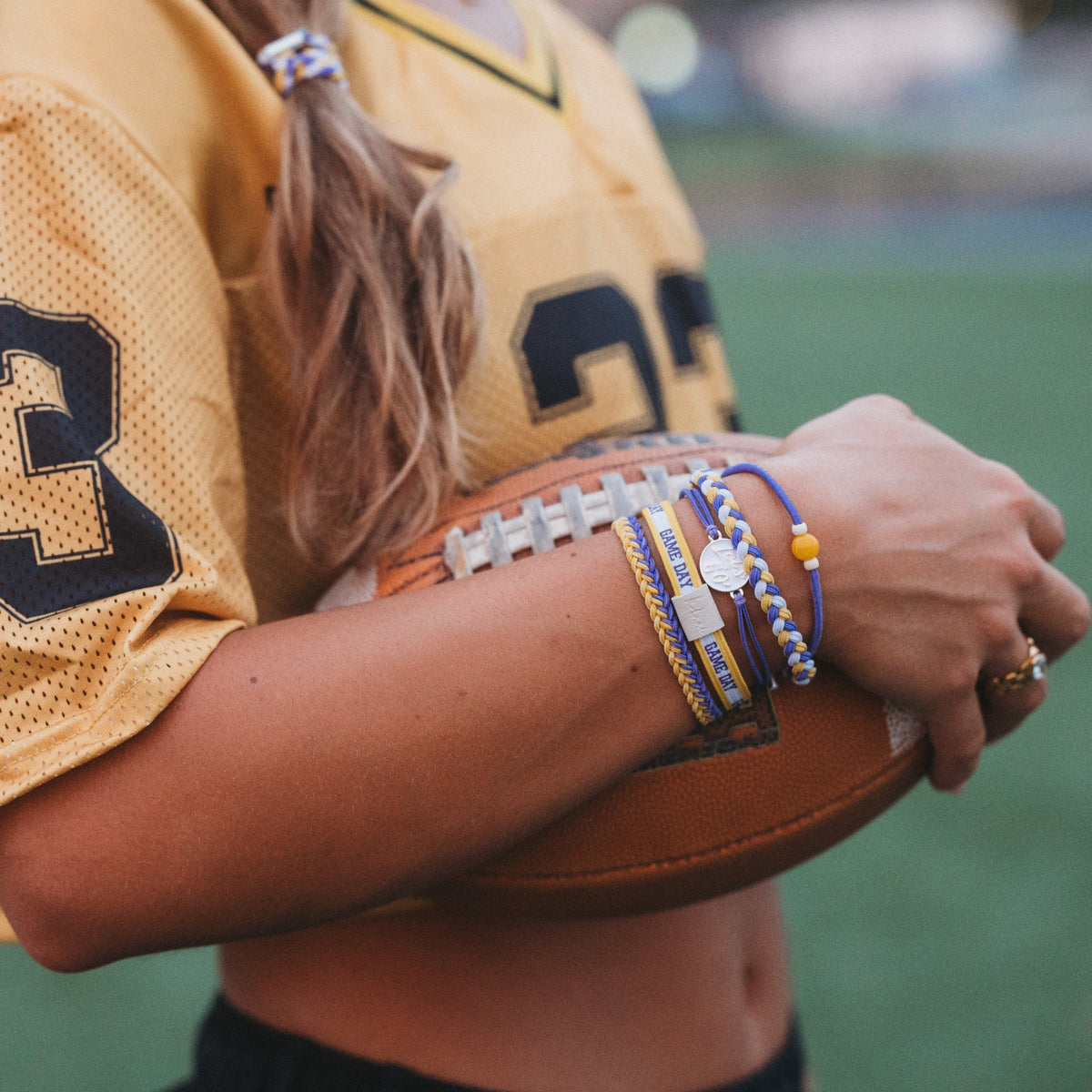 Hairtie Bracelets Game Day Purple / Yellow