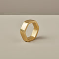 Hexagon Napkin Ring - Gold