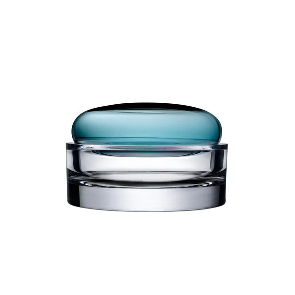 Ecrin Lidded Vessel Wide (Petroleum Green)