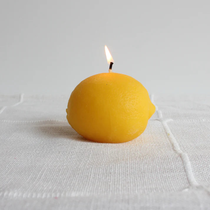 Beeswax Lemon Candle
