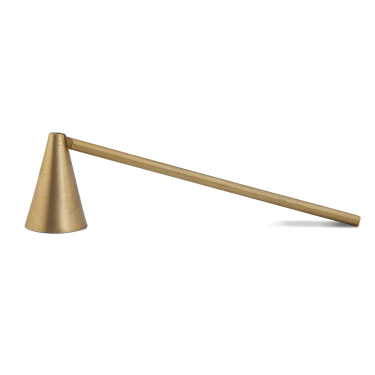 Brass Candle Snuffer, Matte Gold