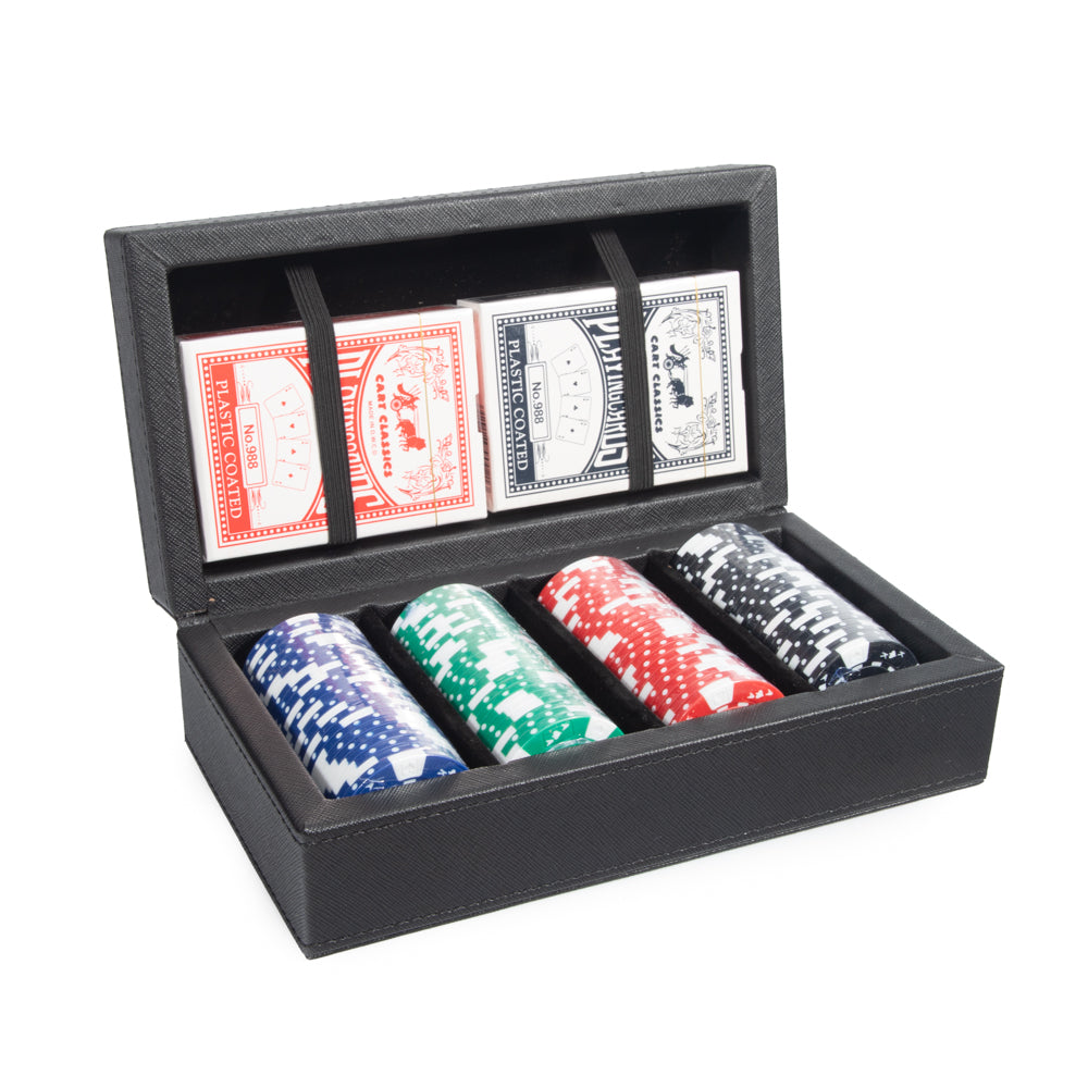 Rowan 100 Chip Style Poker Set (Black)