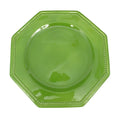Green Octoganal Dinner Plate