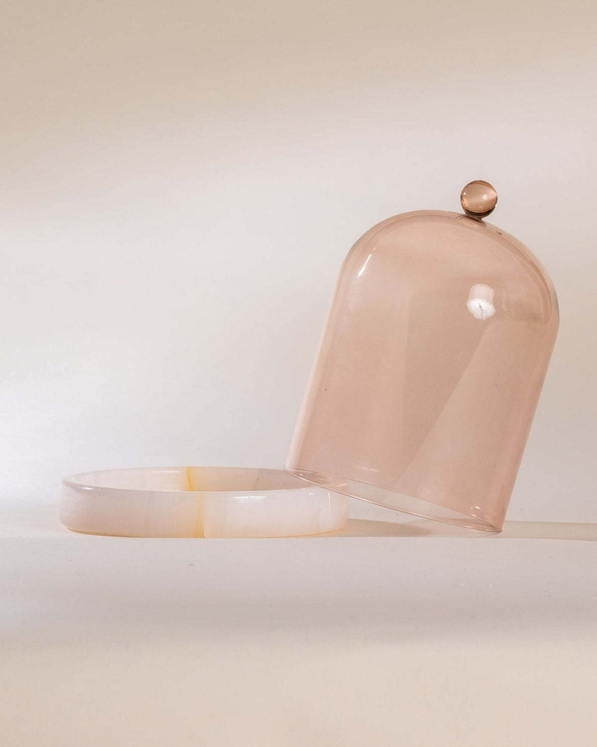 Pink Onyx Cloche & Stone