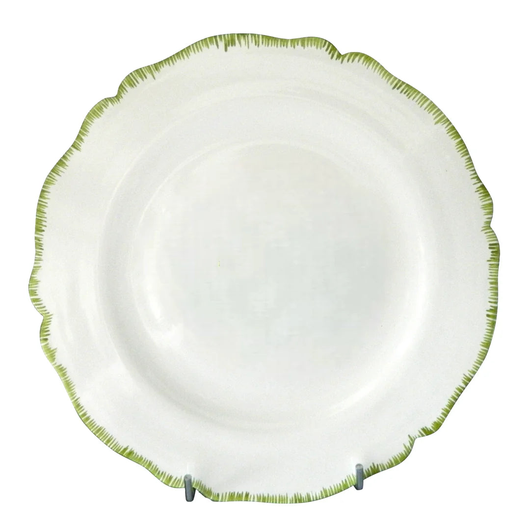 Handpainted Dessert Plate (Green)