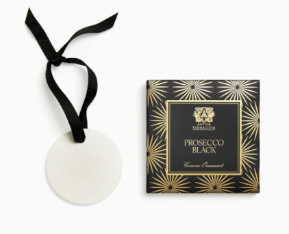 Prosecco Black Ornament