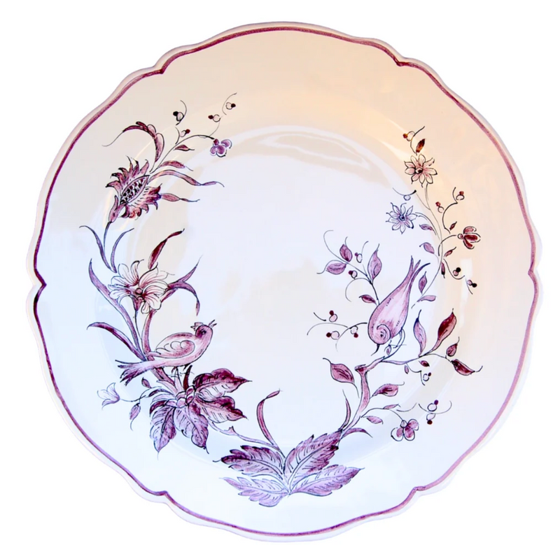 Handpainted Dessert Plate (Purple)