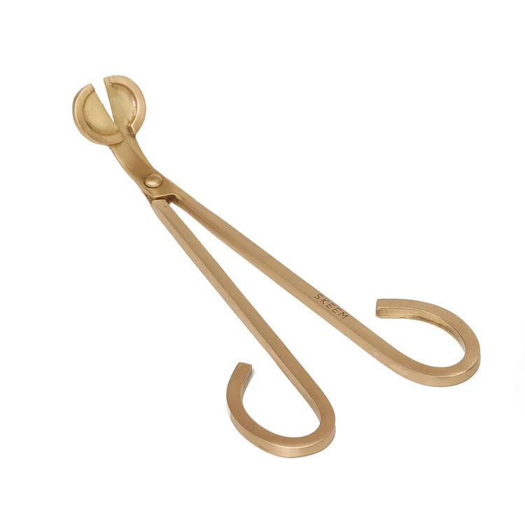 Stainless Steel Wick Trimmer, Matte Gold