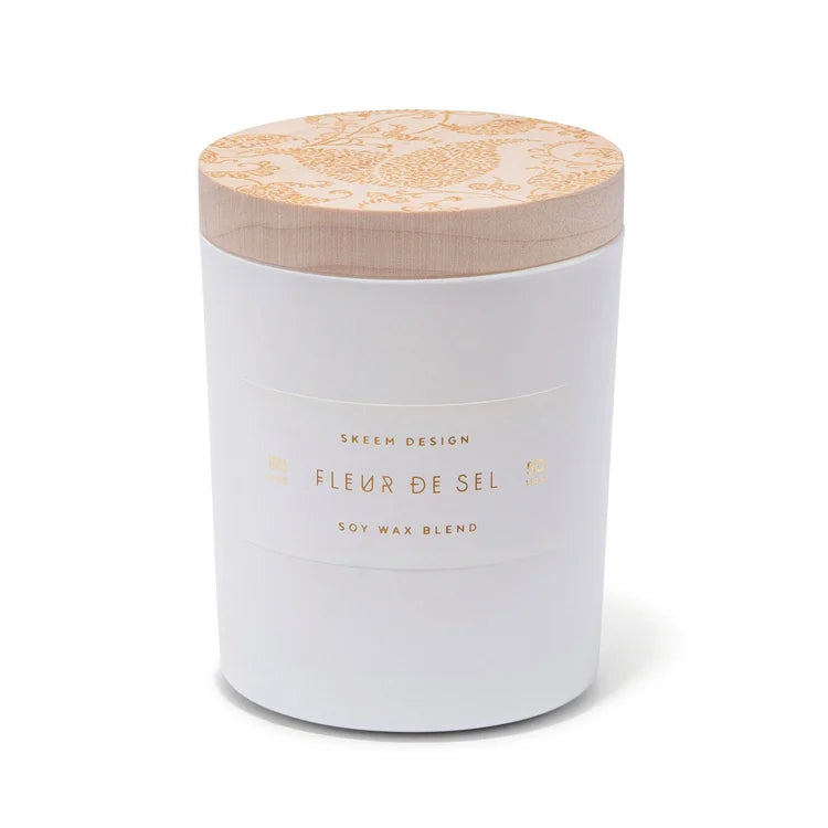 Print Block Candle, Fleur de Sel