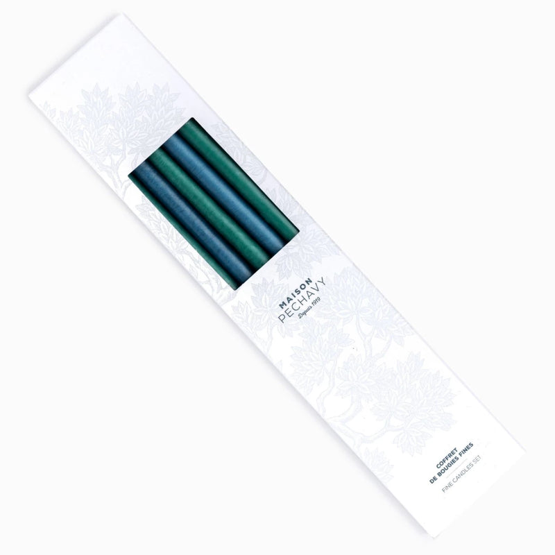 Coffret De Bougies Fines (Bleu De Prusse)