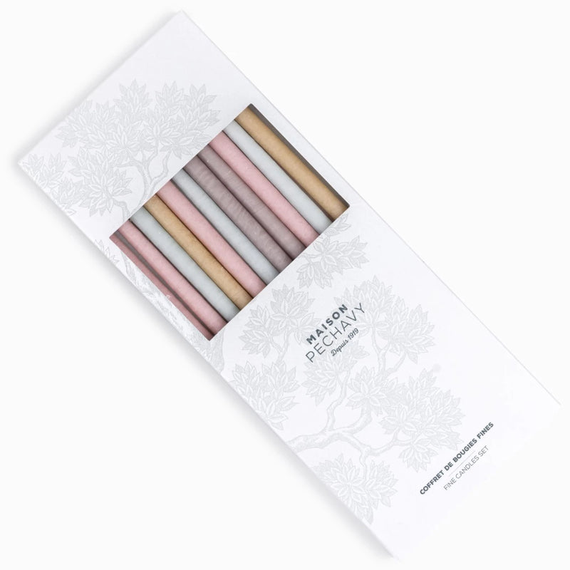 Coffret De Bougies Fines (Givre)