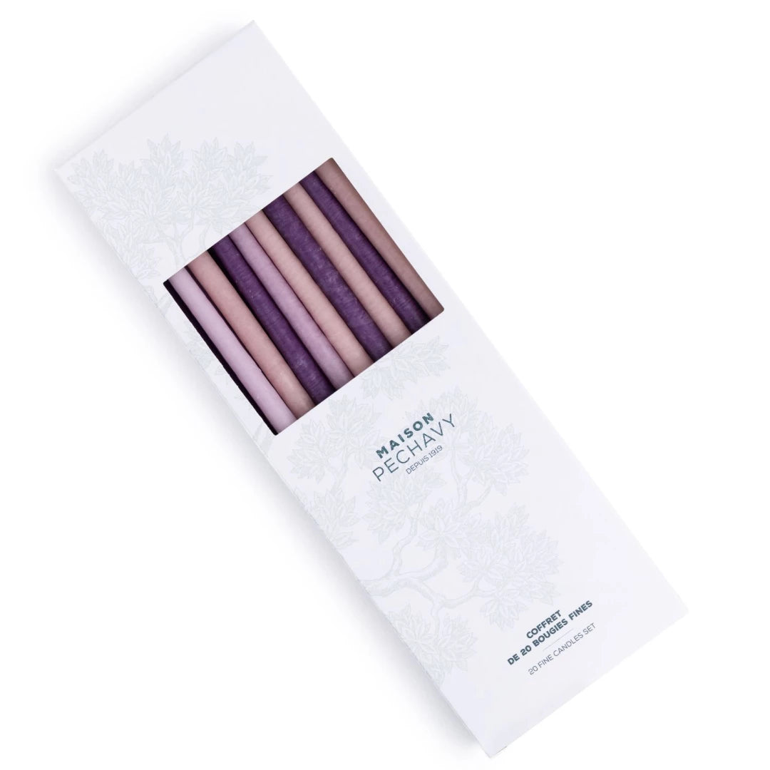 Coffret De Bougies Fines (Douceur Pastel)